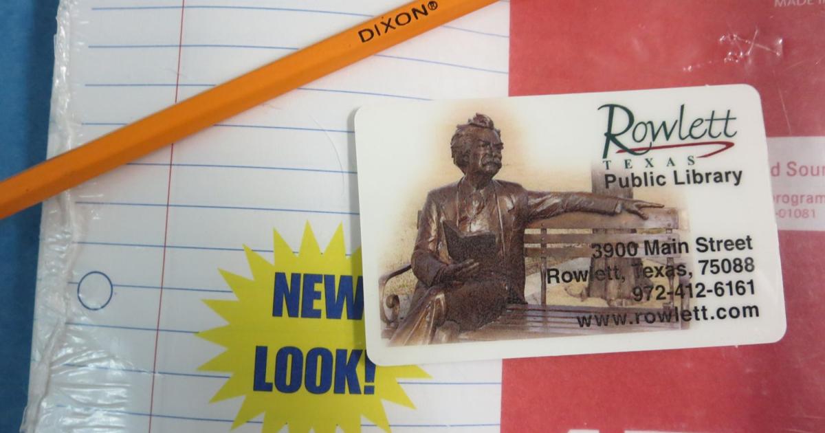 School supply shopping isn’t complete without a library card Rowlett