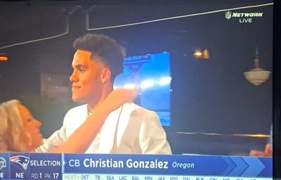 Christian Gonzalez Reacts to Being Drafted by New England Patriots