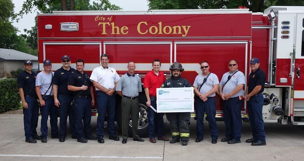 The Colony Fire Department receives 24K grant from CoServ Foundation