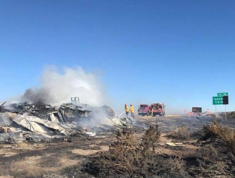 North Texas firefighters quell New Mexico fire on way home from