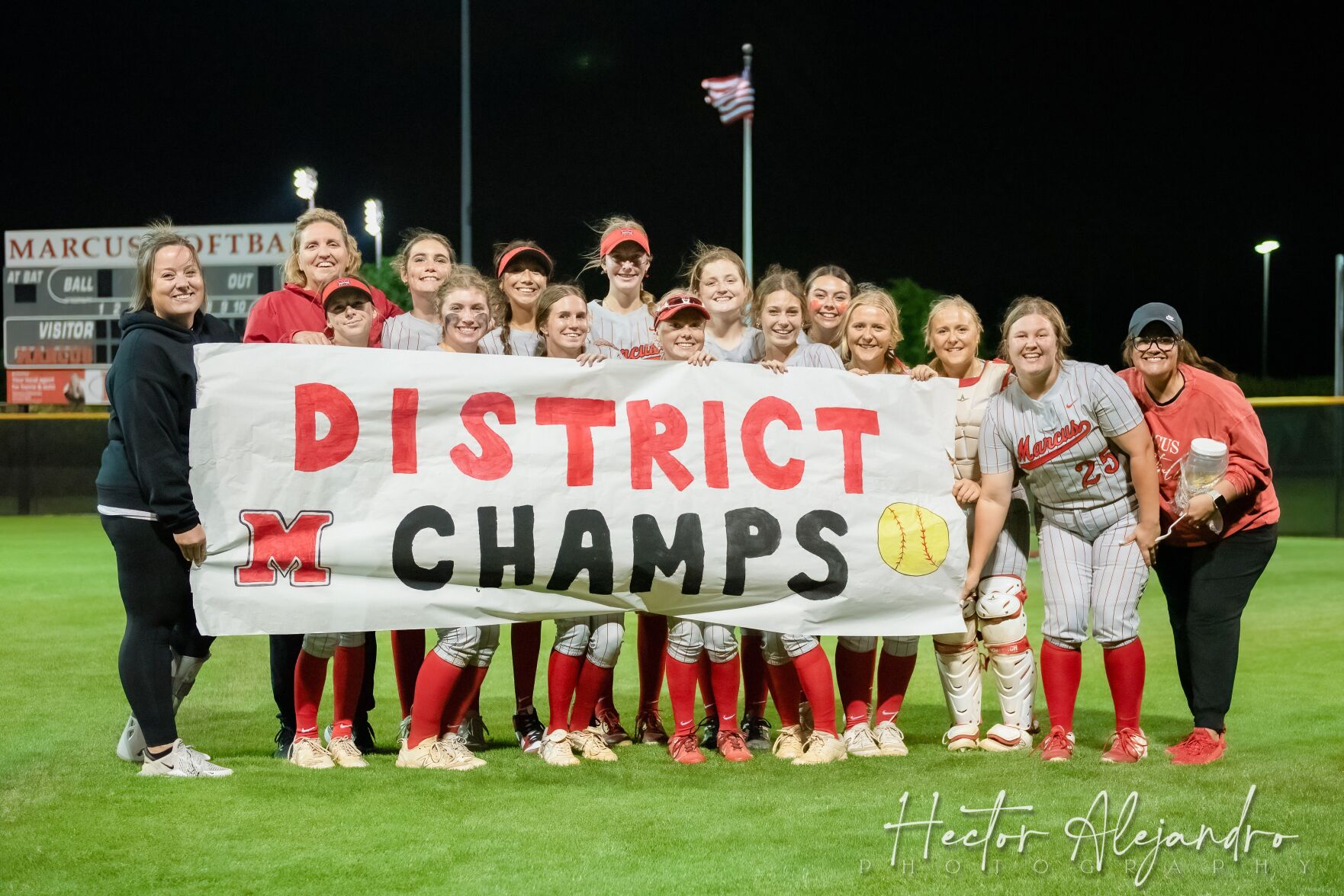 Marcus Lady Marauders claim District 6-6A title with victory