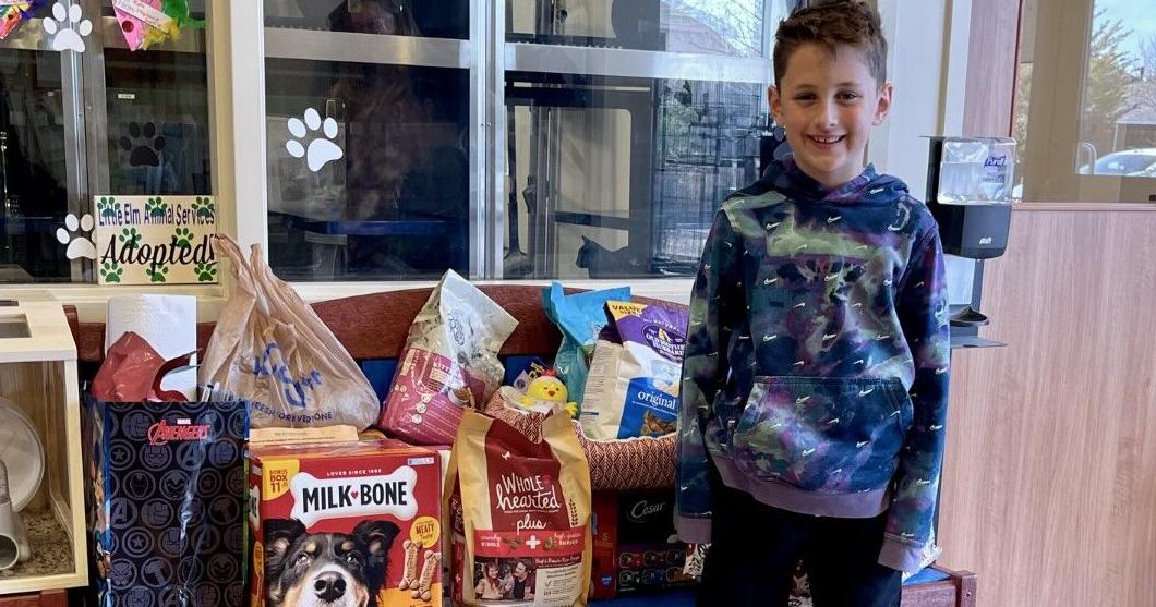 8-year-old boy asks for donations to the Little Elm Animal Shelter in lieu  of birthday gifts | Little Elm Journal 