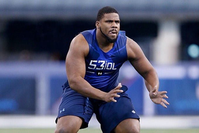 Carolina Panthers offensive tackle Daryl Williams (60) during the