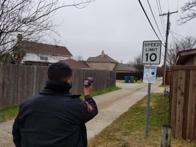 Lewisville police remind drivers it&rsquo;s an alleyway, not a speedway 