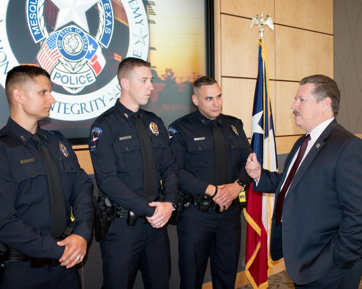 Mesquite Police Department graduates three recruits from its academy