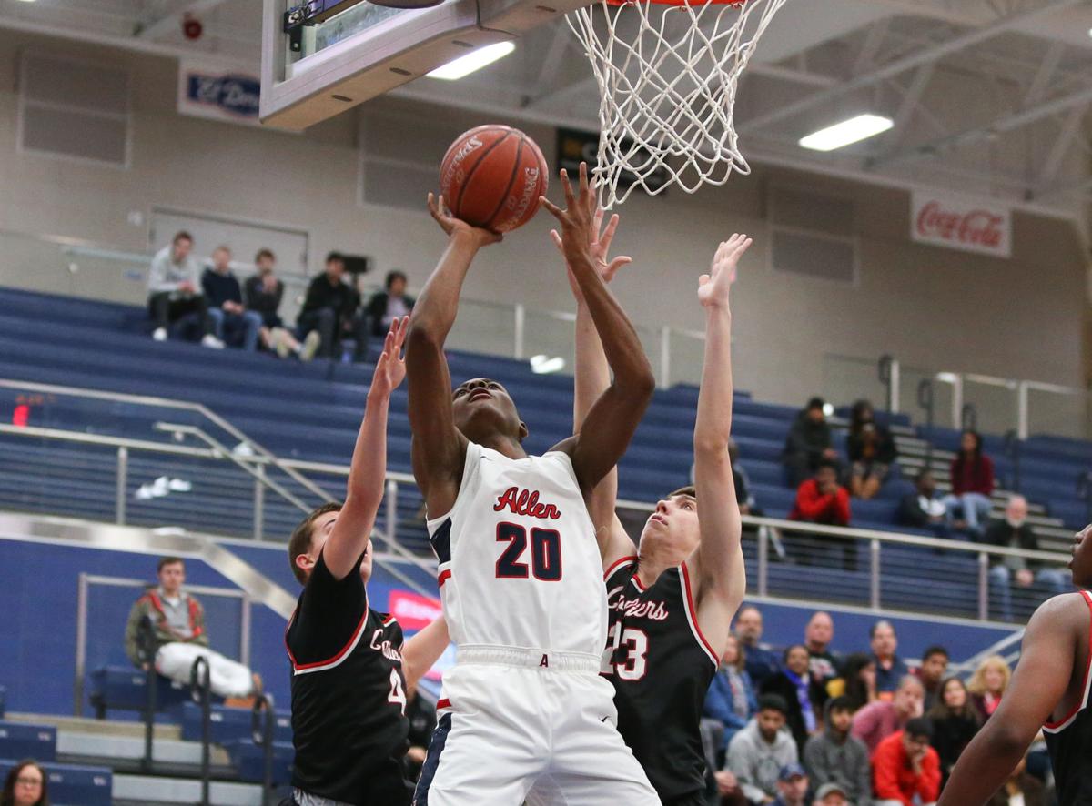 Boys Basketball Shorthanded Allen Bests Lake Travis For In N Out Tournament Championship Sports Starlocalmedia Com