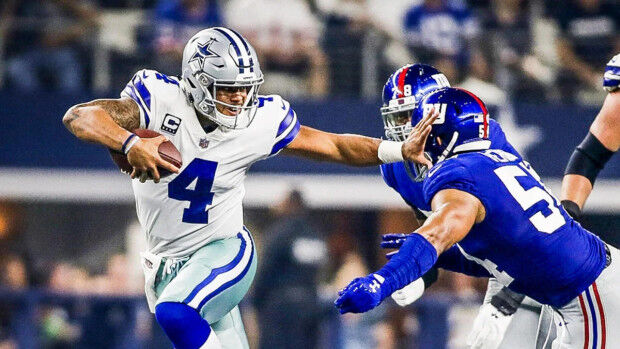 Giants remain 3.5-point home underdogs vs. Cowboys