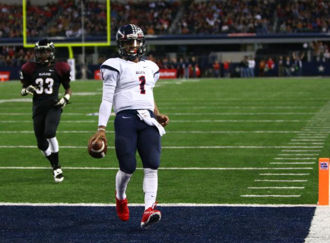 HIGHLIGHTS: Kyler Murray and Jalen Guyton put up HUGE NUMBERS at Allen High  School in Texas