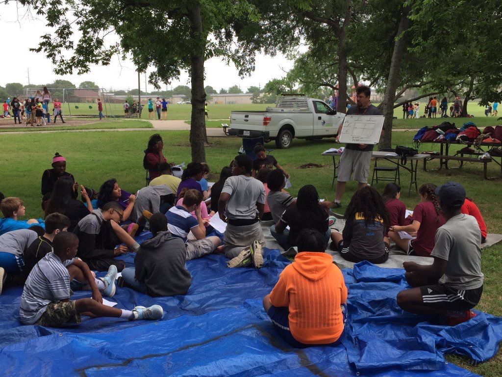 Huffines Middle School seventh-graders plant trees at park | News ...