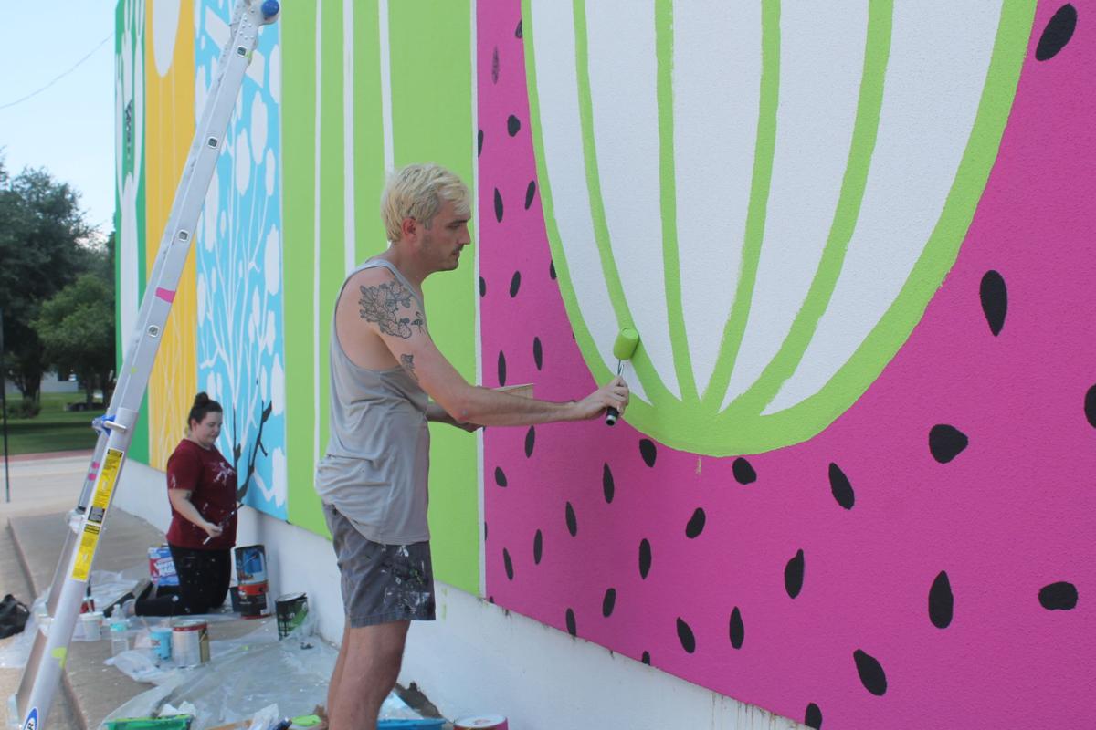 A Piece Of Work Downtown Plano Mural Honors City S Past Present