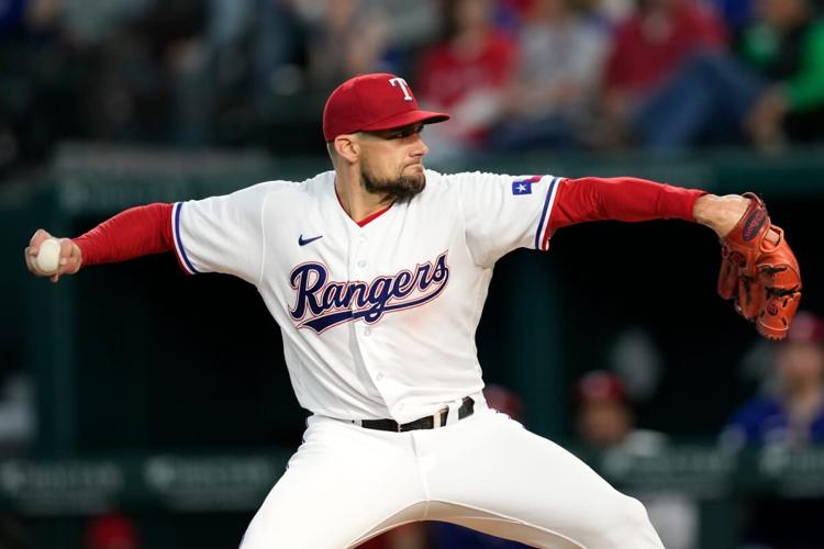 Nathan Eovaldi Texas Rangers Red Alternate Jersey by NIKE