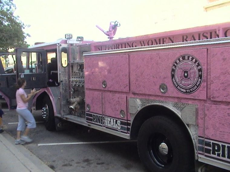 Pink fire trucks promote breast cancer awareness | News ...