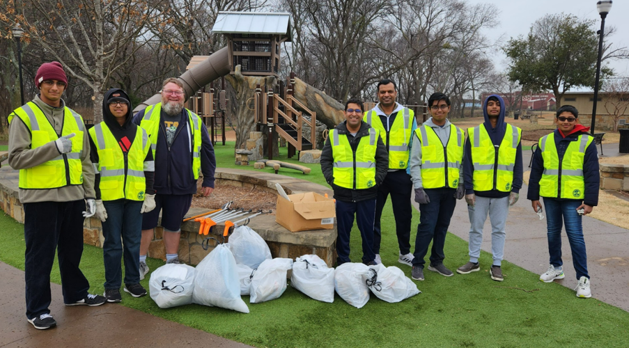 Keep Little Elm Beautiful starts off the year strong through volunteer