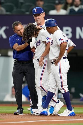 Josh Smith INJURED AFTER HIT-BY-PITCH TO FACE!, Texas Rangers