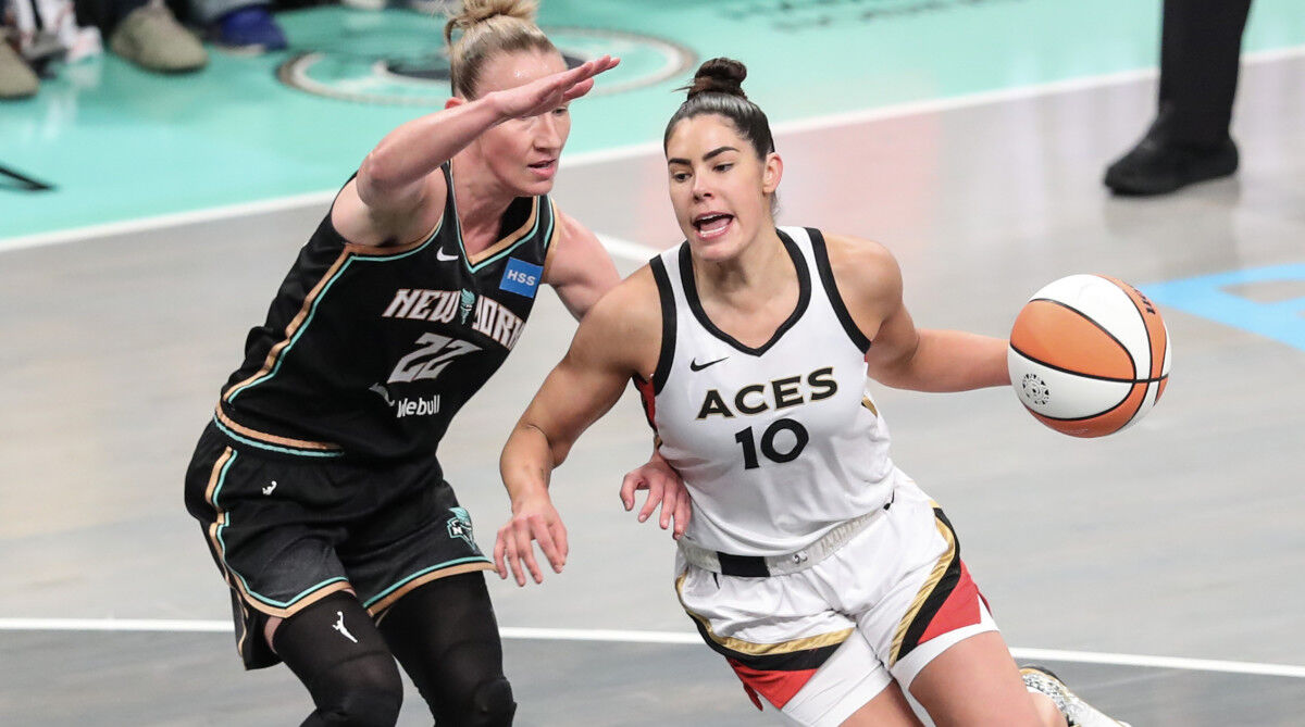 Kelsey Plum's Aces teammates hilariously mock her tiny WNBA All