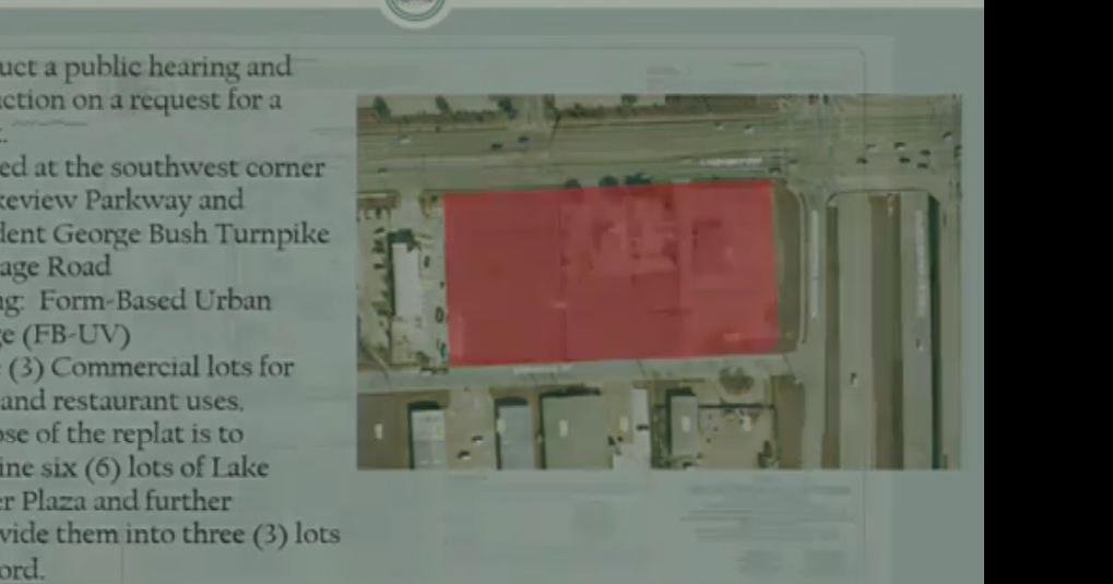 Rowlett Planning and Zoning OK's replat for Lake Center Plaza News