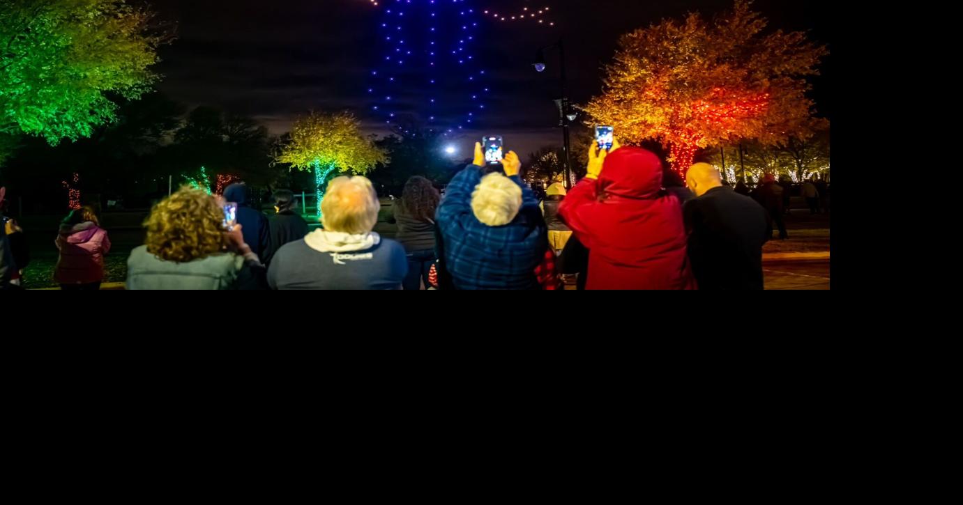 Dozens of Drones A'Dancing! Town of Little Elm lights up sky with