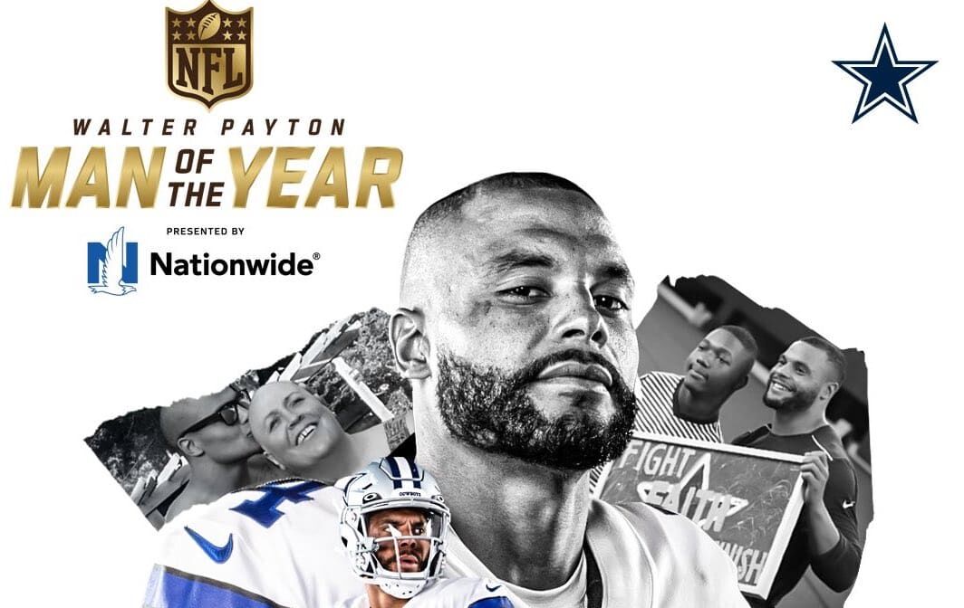 Dak Prescott named Walter Payton Man of the Year presented by