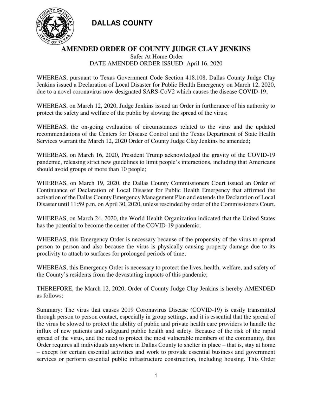 Dallas County Reports 80 Additional Positive Covid 19 Cases