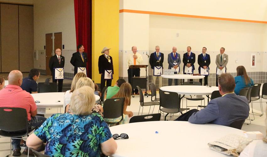 Strong foundation Masons lay cornerstone for O’Dell Elementary Celina Record News