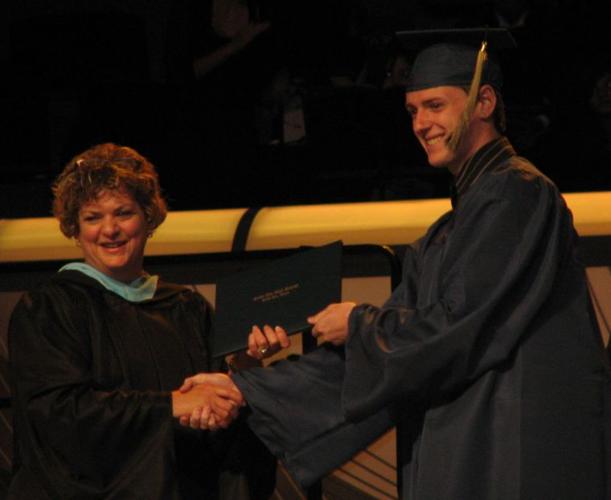 More than 300 graduates walked across the stage to receive their