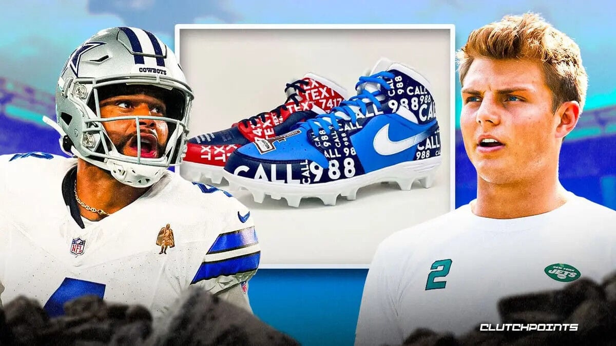 CALL 988': Dak's Cowboys Cleats Carry Suicide Prevention Message, DFW Pro  Sports