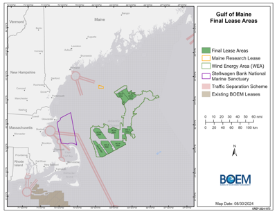 Gulf of Maine offshore wind lease area
