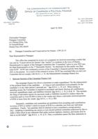 Rep. Flanagan OCPF Resolution Letter