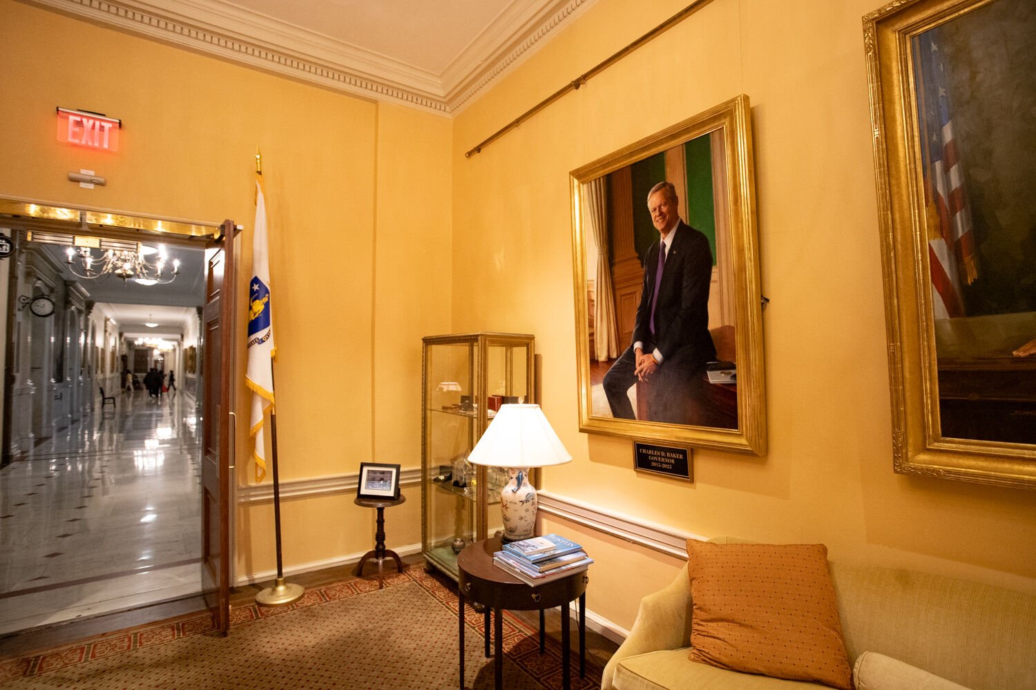 Baker Portrait Hangs With Others On Lobby Walls | Executive Branch ...