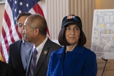 Ruthanne Fuller in "Team Massachusetts" hat