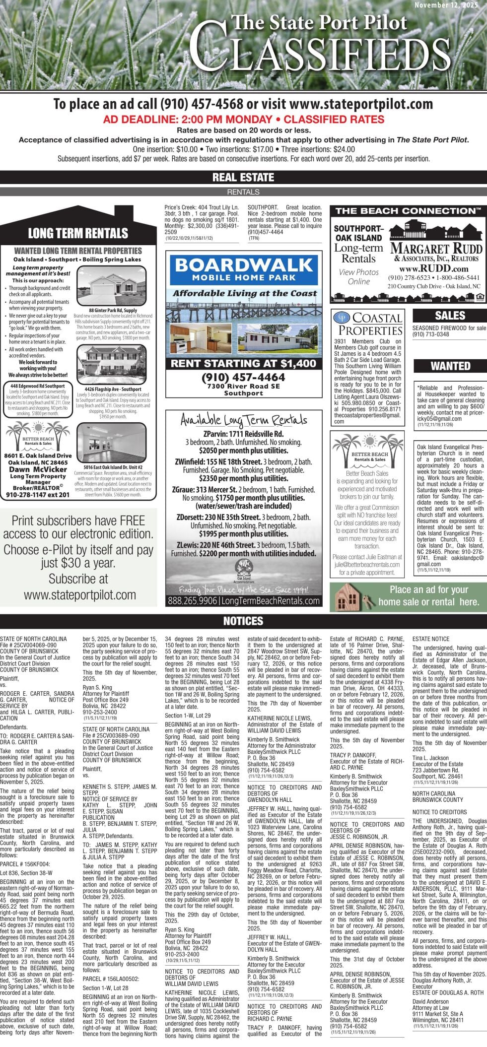 CLASSIFIEDS | Public Notices | stateportpilot.com