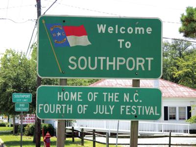Welcome to  Southport sign