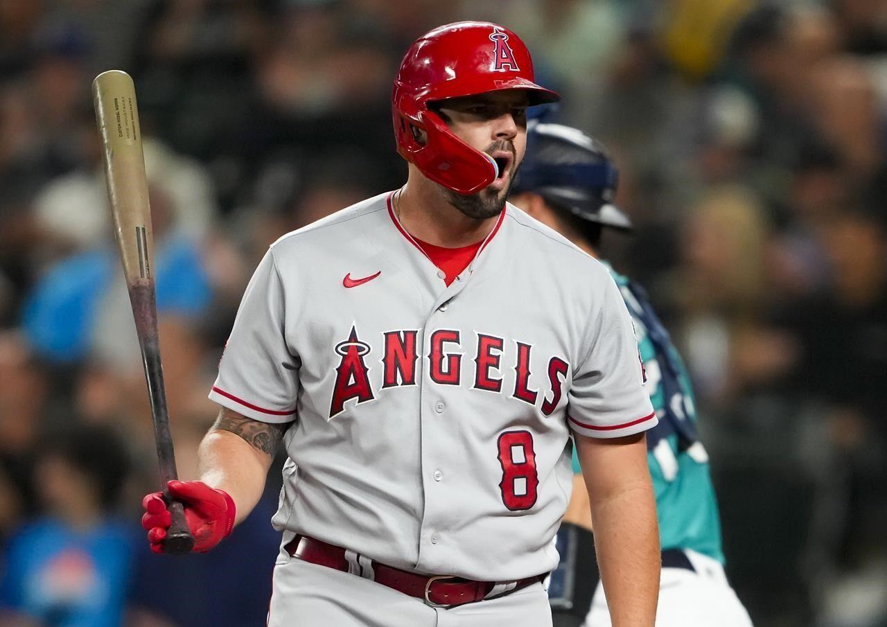 Angels place infielder Brandon Drury on injured list and recall