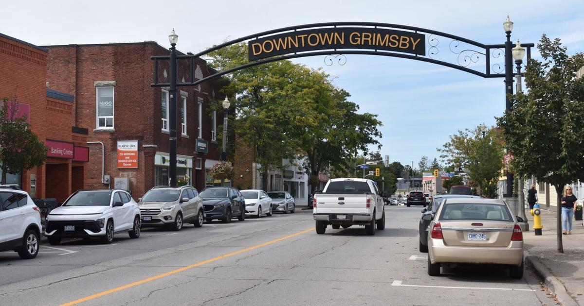What does Grimsby's official plan mean for future high-rise developments near the GO station?