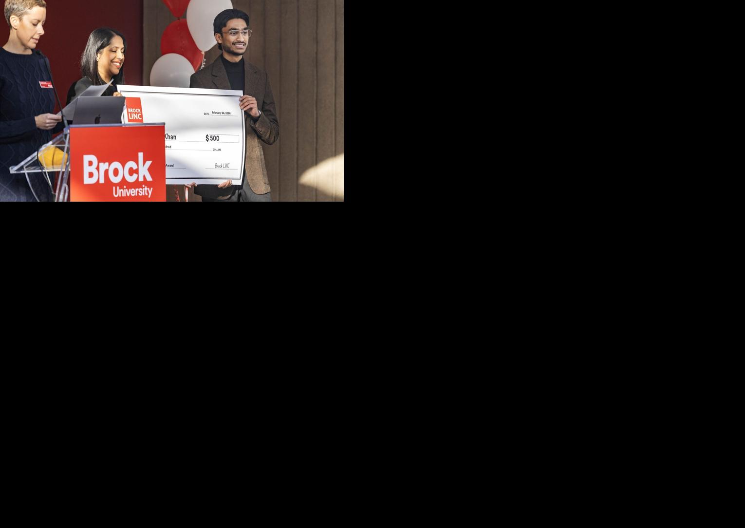 Computer science student earns Brock entrepreneurship award