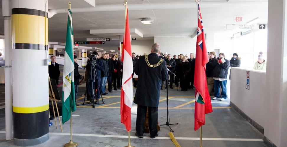 Carlisle Street parking garage commercial space leased