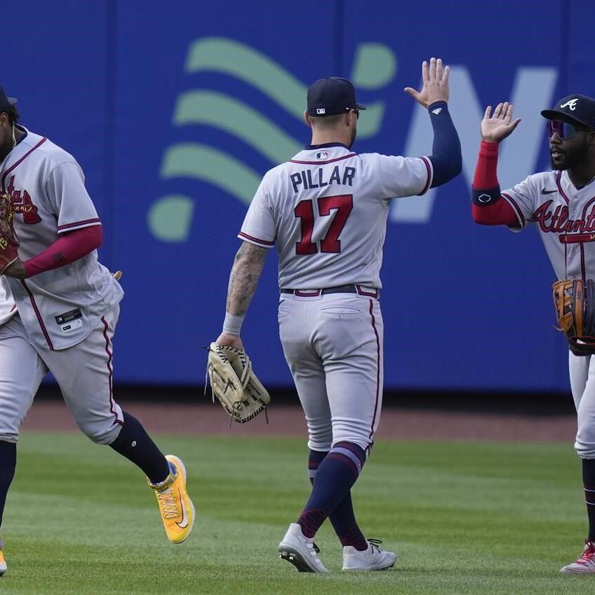 Bruised and battered, Kevin Pillar inspires Mets to 4-3 win over Braves 