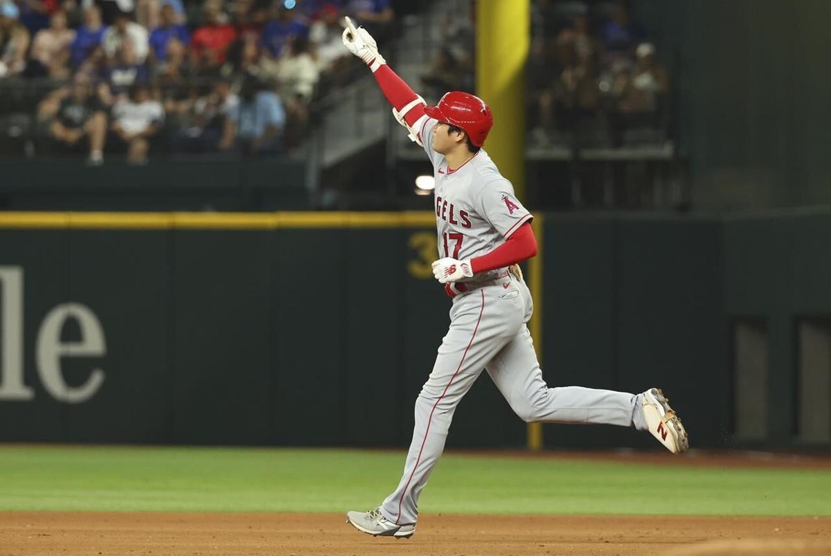 Detmers takes no-hitter into 8th inning, Ohtani hits 42nd homer as Angels  beat Rangers 2-0