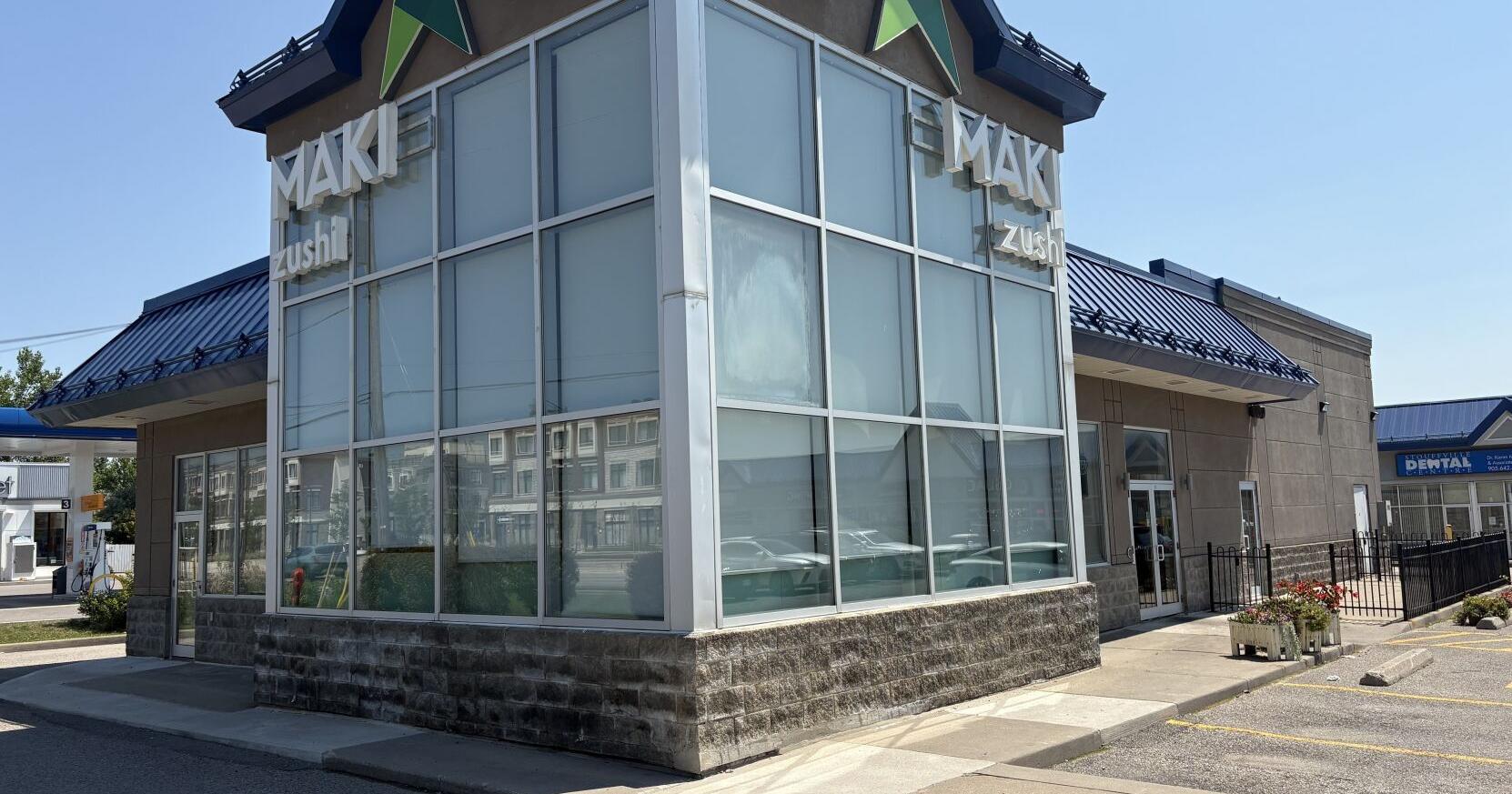 Maki Zushi closes Stouffville location due to rent increase