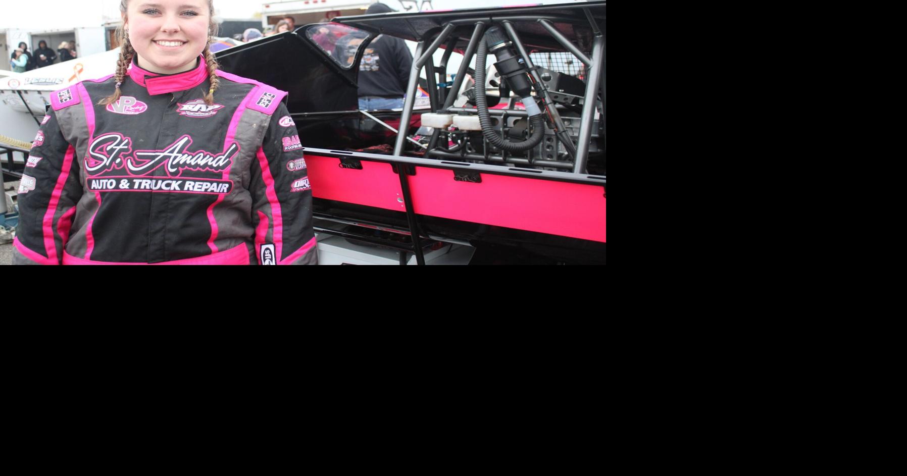 Brock student racing at Merrittvillle, Ransomville speedways