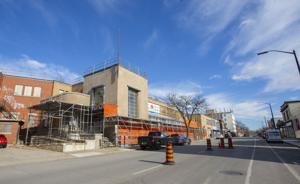 Up on the roof: Repairs ongoing at Welland post office