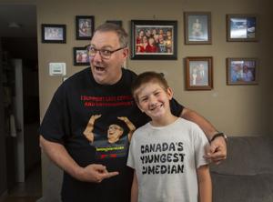 'My dad says there's no money in comedy.' Ronald Warren is 11. He's already made $250