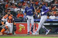 Crawford homers, Kelenic drives in two to back Castillo's win as Mariners  beat A's 7-2