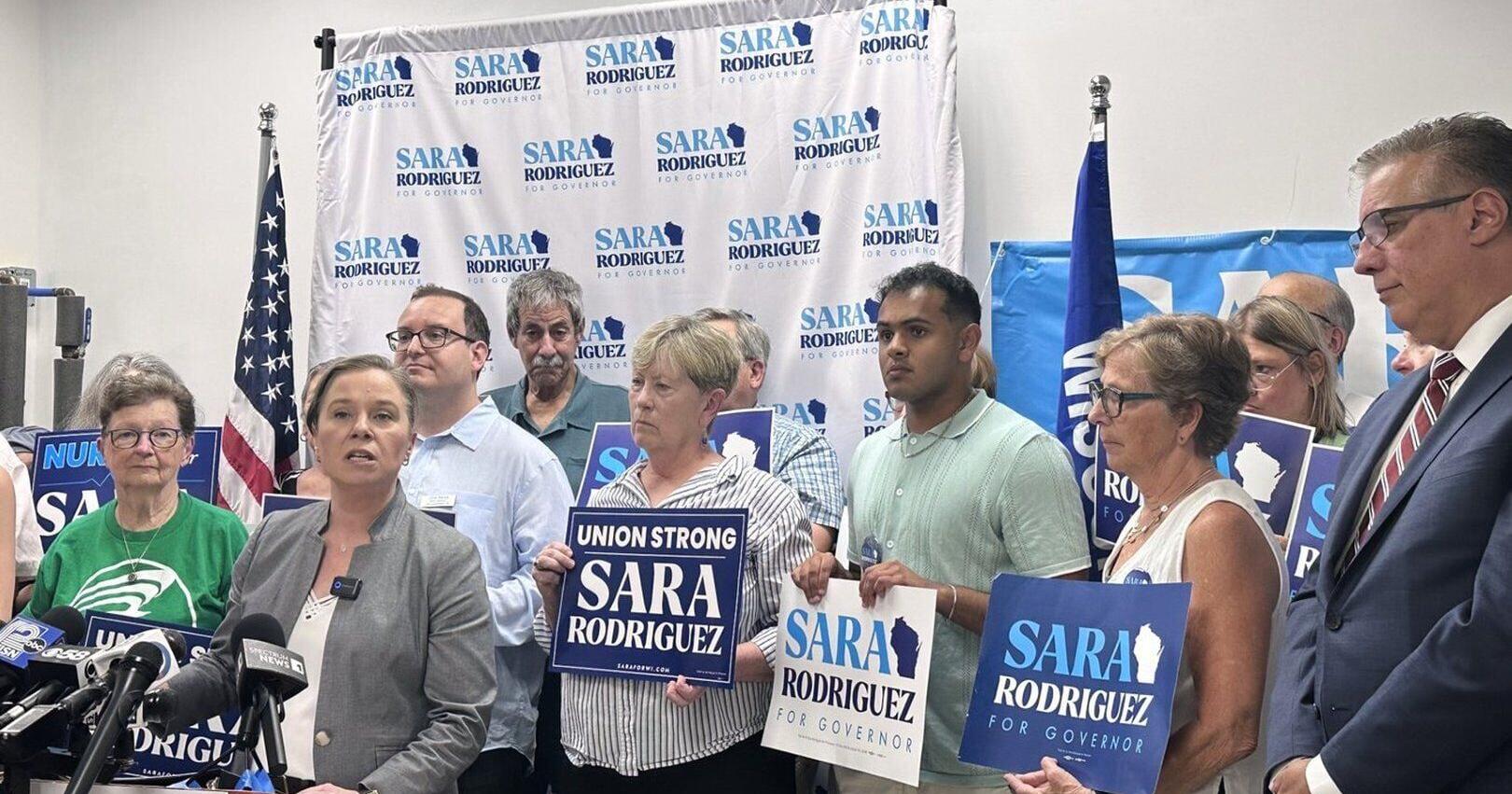 Wisconsin Lt . Gov . Sara Rodriguez quits Democratic governor race over campaign finance problems