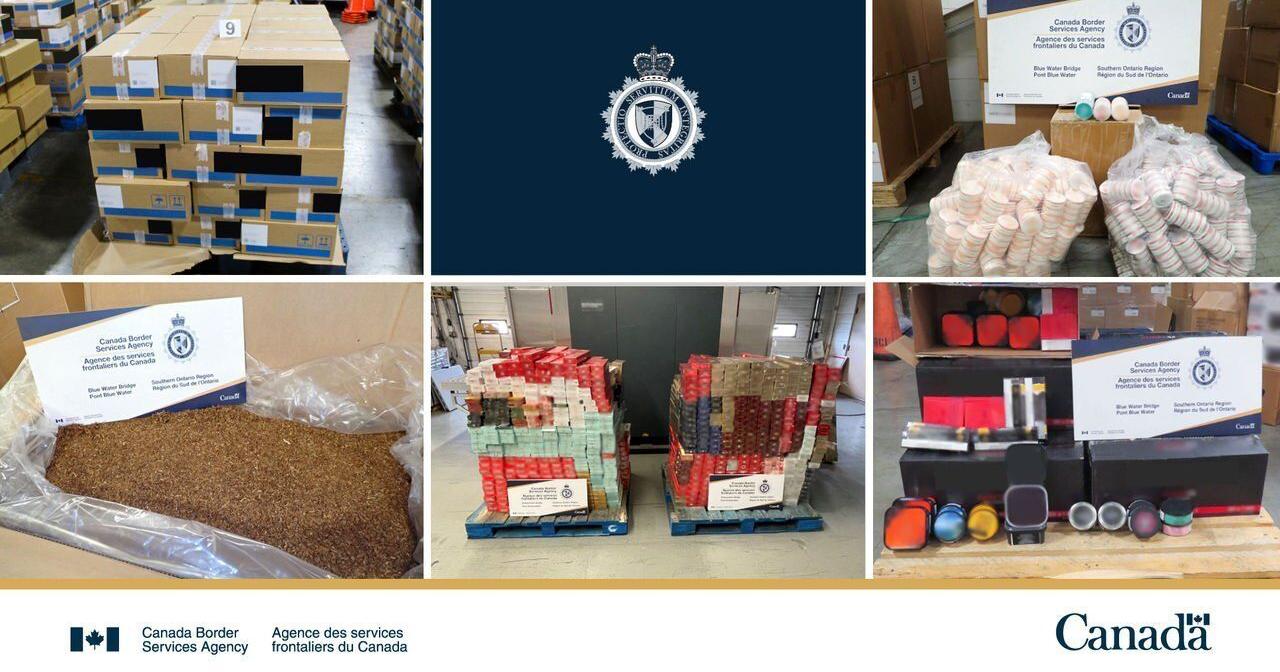 $3M in tobacco seized at Niagara border crossings in August