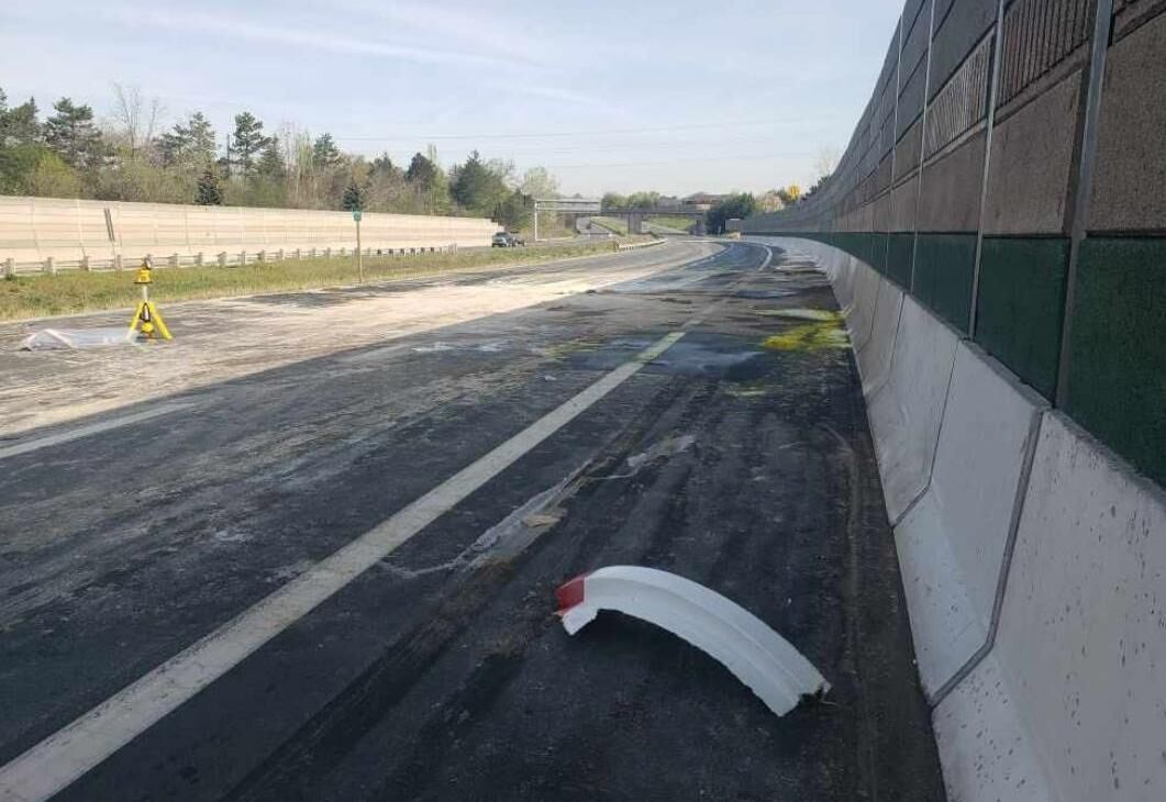 Bad acid trip on Highway 406 closes northbound lanes for more than