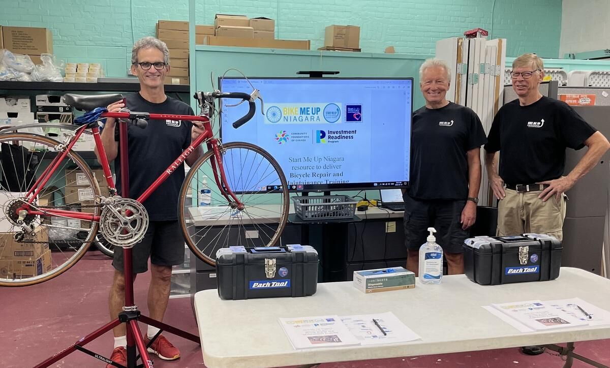 Bike repair hubs help to mentor troubled Niagarans