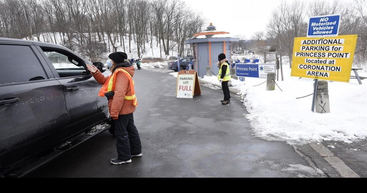 Princess Point parking lot gets a new kiosk and new signs