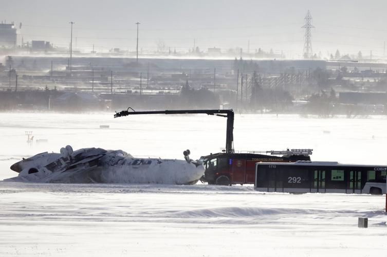 Delta plane crashes at Toronto Pearson airport