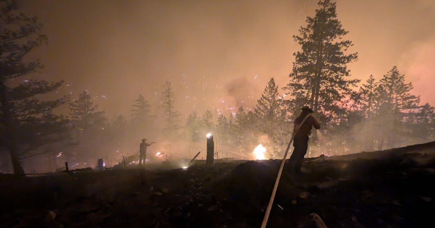 B . C . wildfire showing little new growth after forcing thousands to flee
